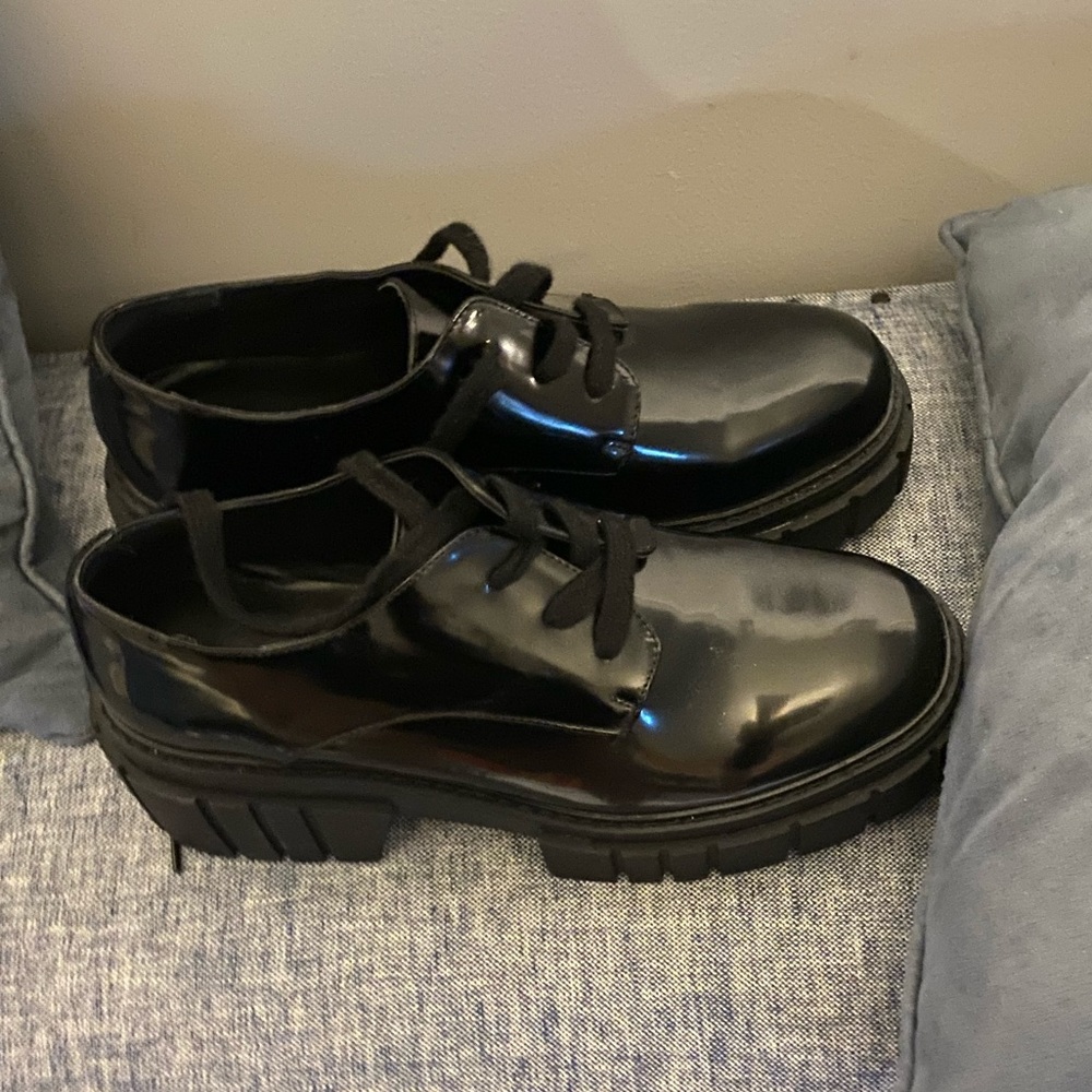 Madden Girl Black penny loafers
